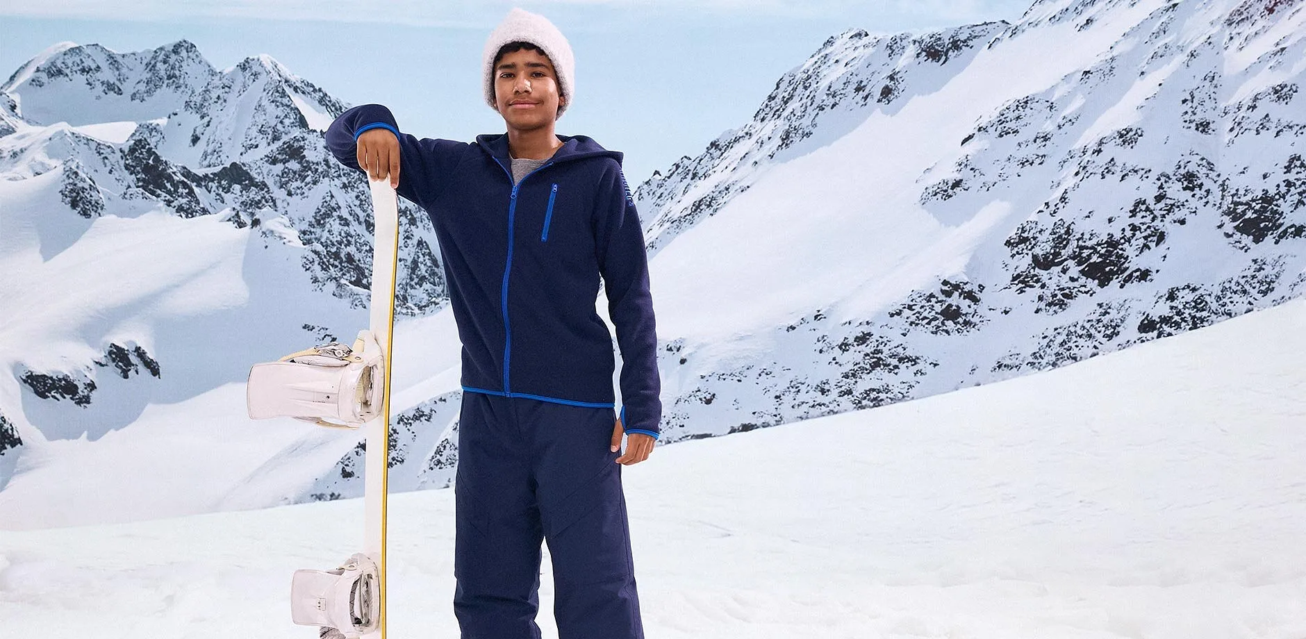 Femme - Gilet polaire à détails contrastants - bleu foncé/bleu azur