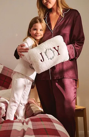 Maison - Coussin chauffe-mains - rouge/blanc