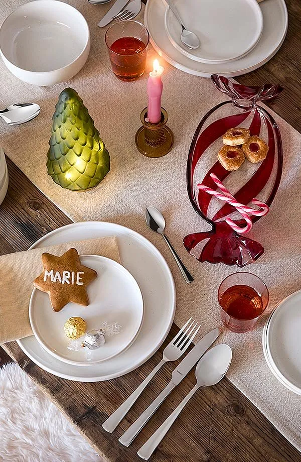 Maison - Set de vaisselle (12 pces) - crème