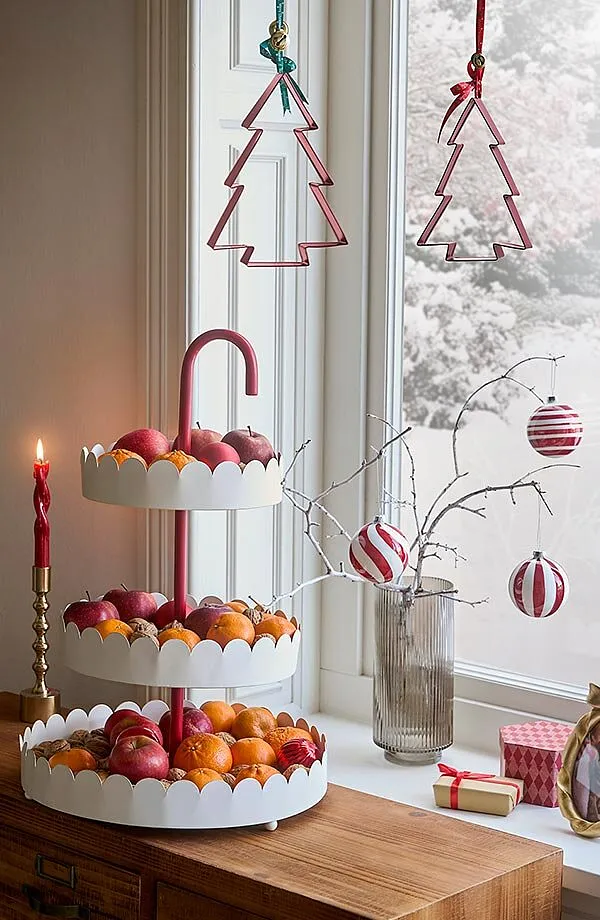 Maison - Set de déco à suspendre - rouge