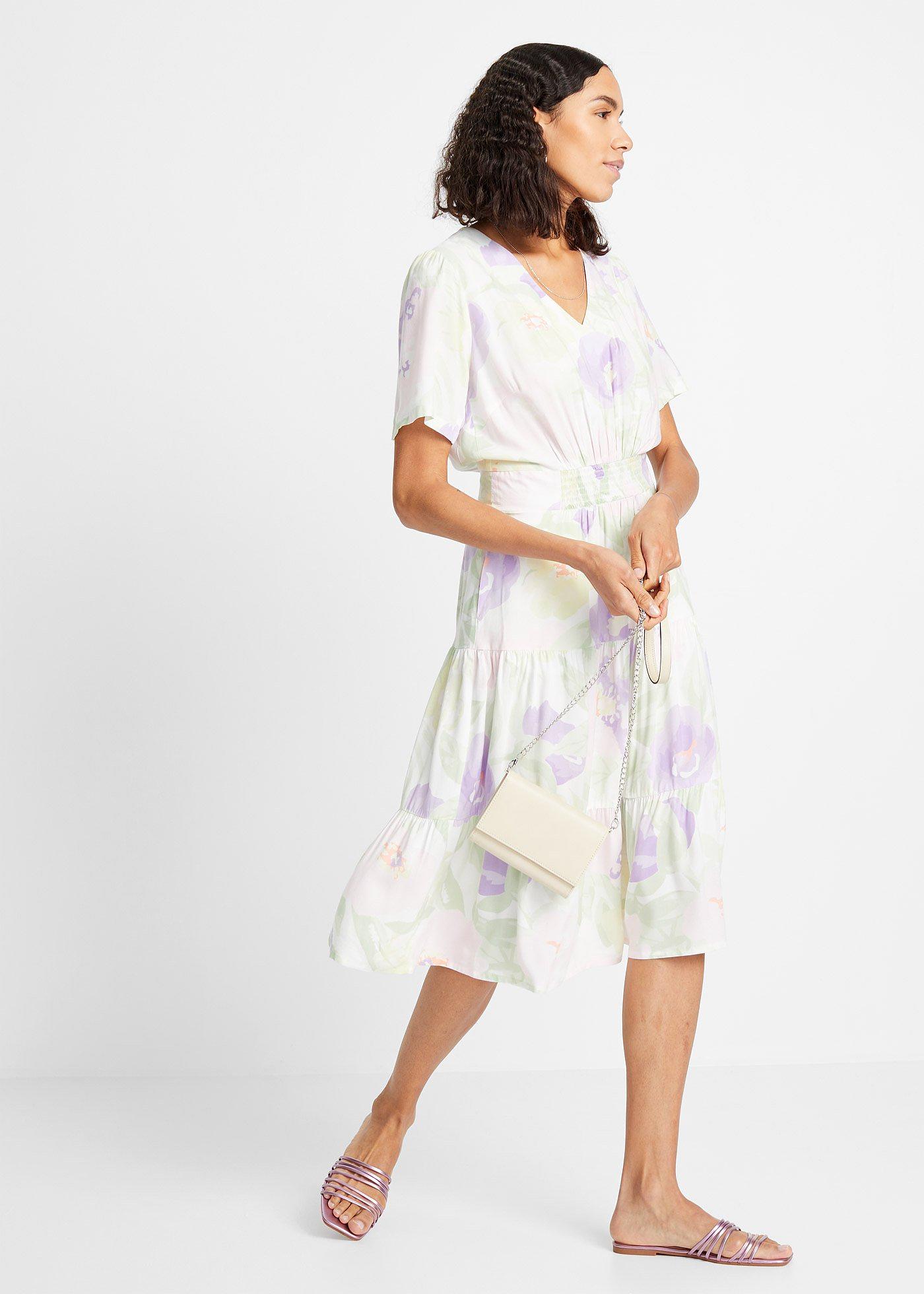 Robe En Viscose A Rienne Et Flatteuse En Longueur Midi Avec Poches