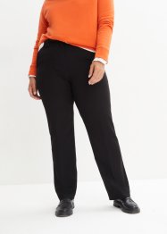 Pantalon extensible avec plis repassés et ceinture taille haute confortable, long, bpc bonprix collection