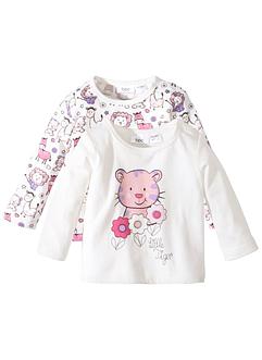 Lot de 2 T-shirts bébé à manches longues en coton bio, bpc bonprix collection Lot de 2 T-shirts bébé à manches longues en coton bio, bpc bonprix collection