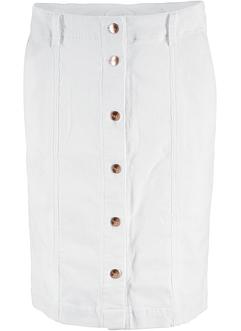 Jupe en velours côtelé extensible boutonnée, bpc bonprix collection Jupe en velours côtelé extensible boutonnée, bpc bonprix collection