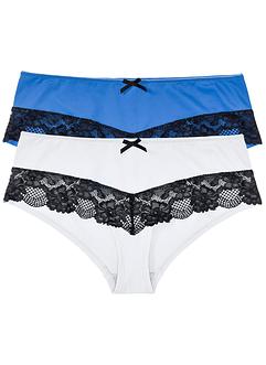 Lot de 2 culottes avec dentelle, BODYFLIRT Lot de 2 culottes avec dentelle, BODYFLIRT