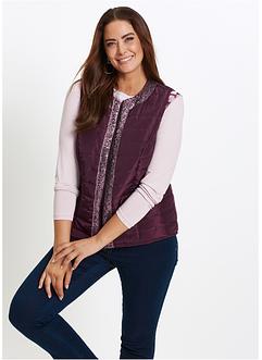 Gilet sans manches matelassé à paillettes, bpc selection Gilet sans manches matelassé à paillettes, bpc selection