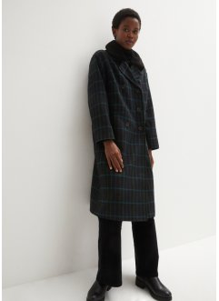 Manteau imitation laine avec col en peluche, bpc bonprix collection