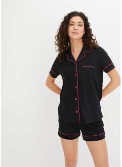 Pyjashort avec chemise boutonnée, bpc bonprix collection