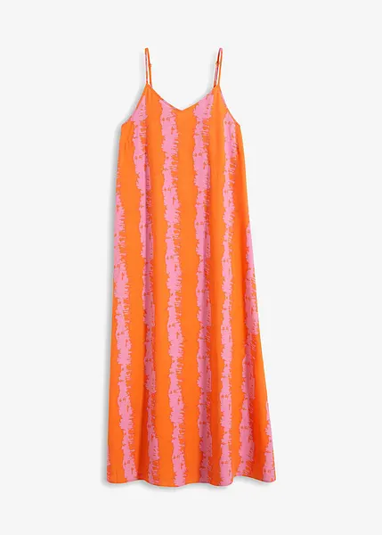 Robe à bretelles en viscose fluide