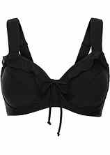 Haut De Bikini Chic Armatures Avec Effet Minimiseur Noir Bon C