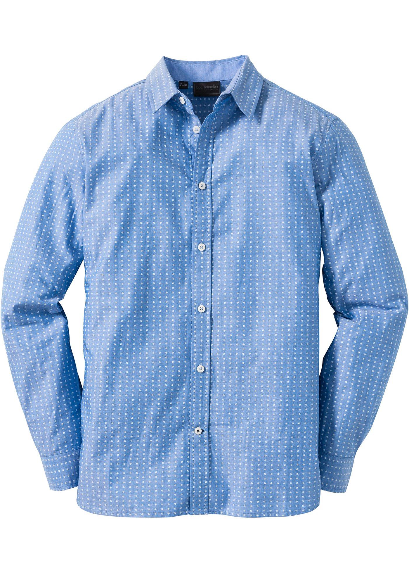 Chemise à motif minimaliste Regular Fit Chemise à motif minimaliste Regular Fit