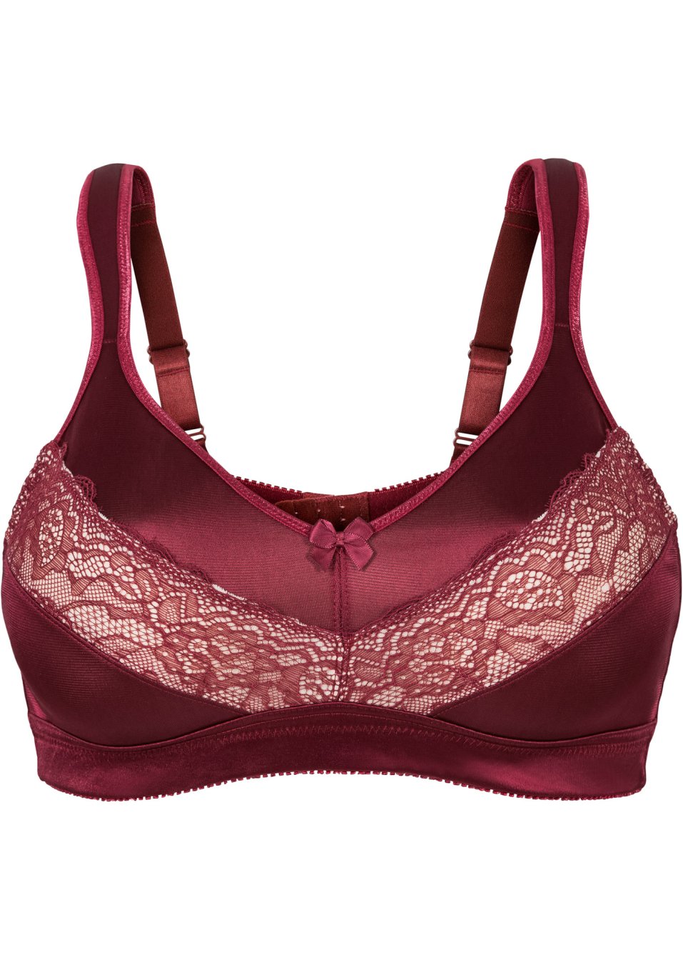 Soutien Gorge De Maintien Sans Armatures Bon F Bordeaux Nude Bpc