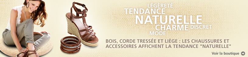 naturellecorde bois liège chaussures accessoires