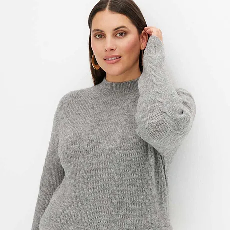 Pull Gildan December - Taille Plus Femme, Manches Longues, Marron