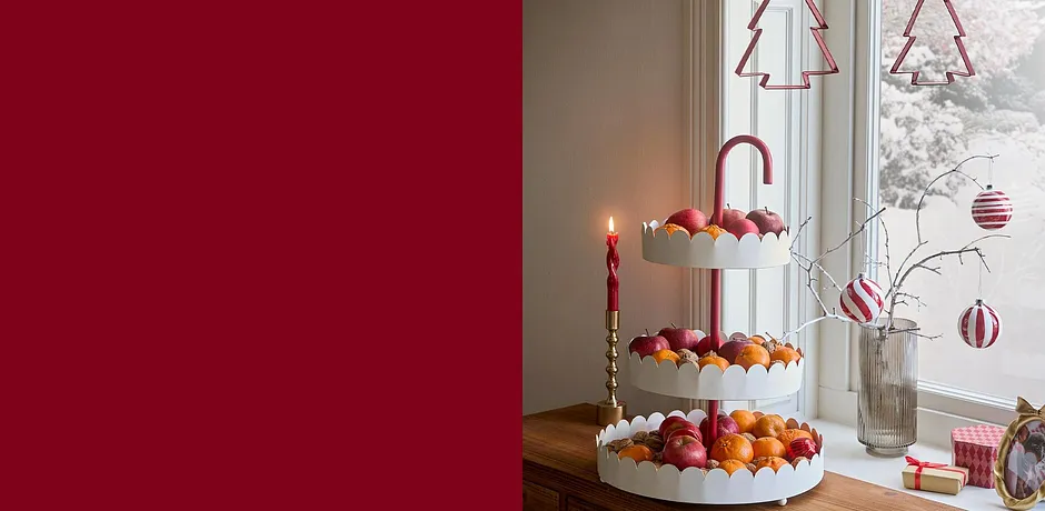 D&eacute;corations d'hiver dans l'ambiance de No&euml;l.