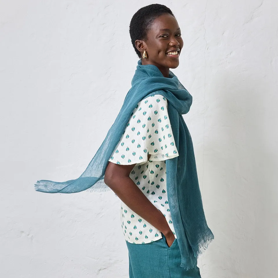 Heisenberg_FutureUse - Foulard estival en lin - vert poivre