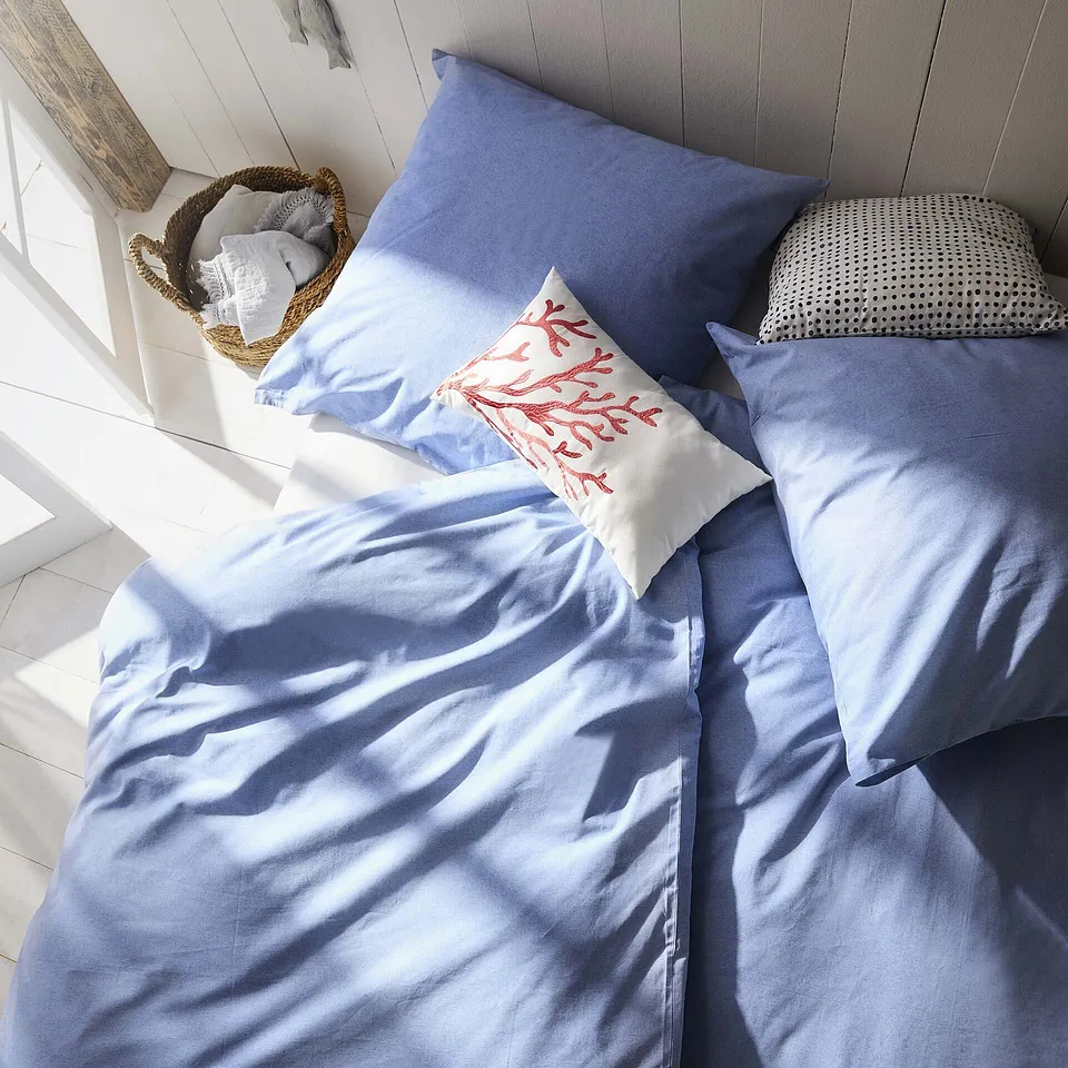 Heisenberg_FutureUse - Parure de lit en linon - bleu clair