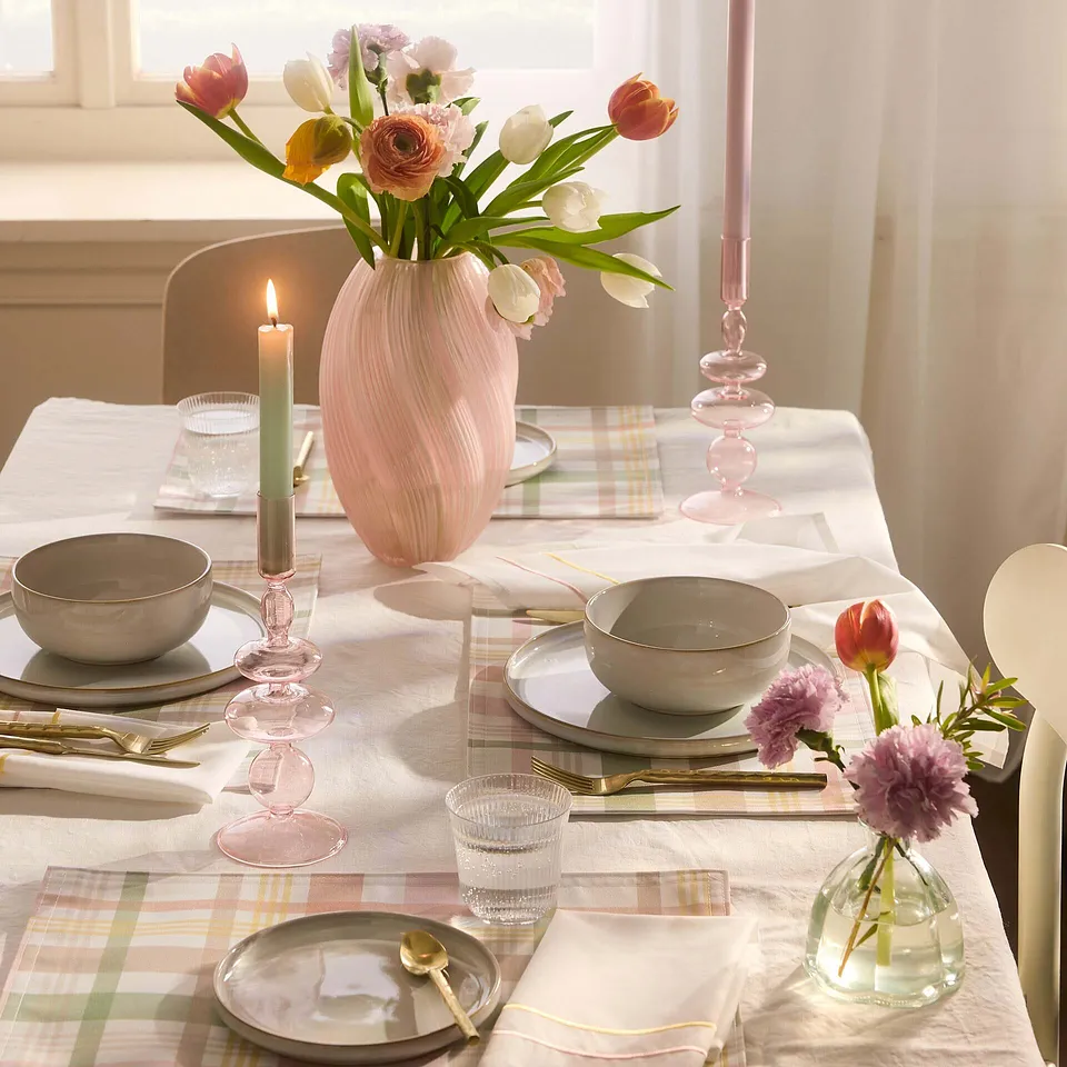 Maison - Vase - rose