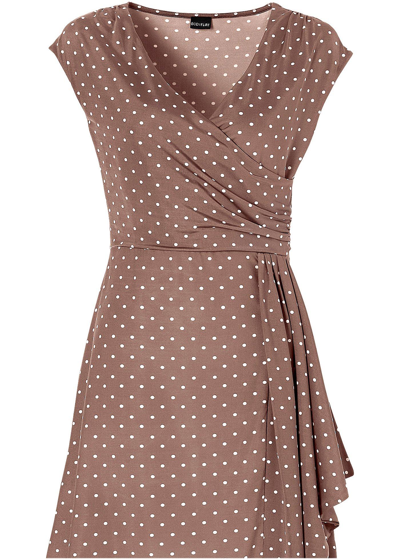 Robe en jersey à pois