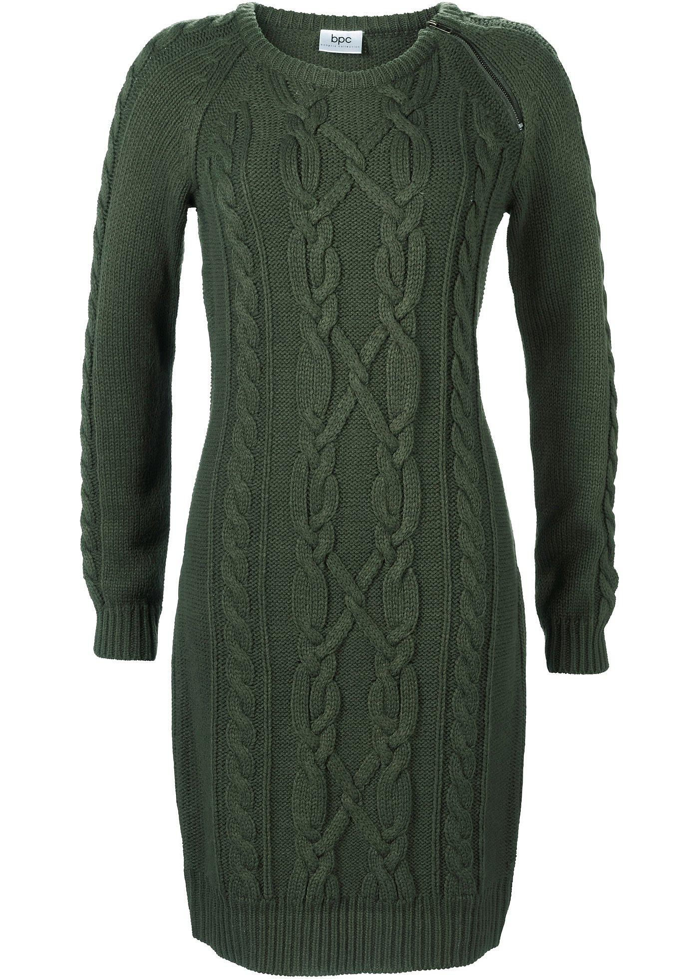 Robe en maille avec détail zip