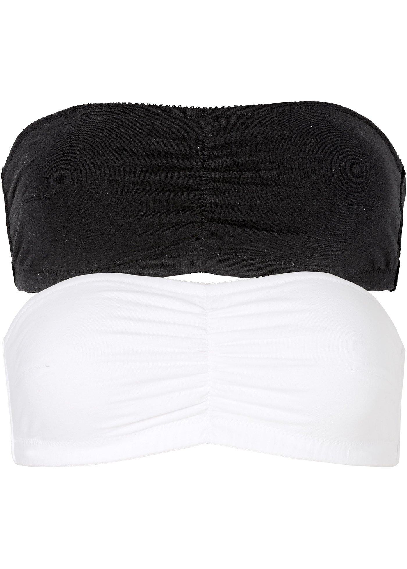 Image de Lot de 2 soutiens-gorge bandeau, bon. A à B, avec coton