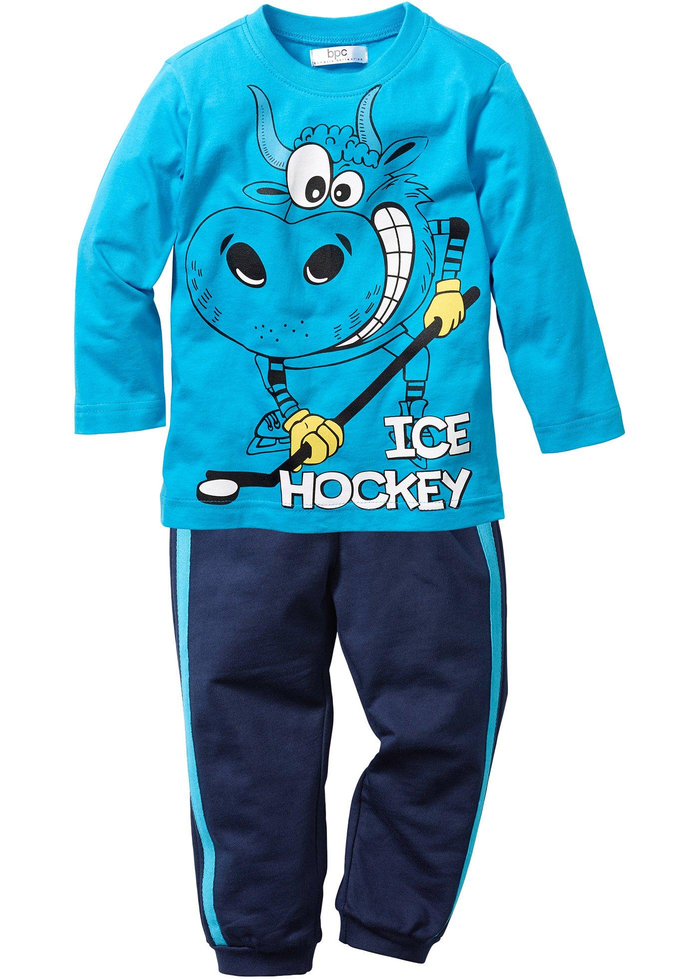 T-shirt manches longues + pantalon sweat garçon (Ens. 2 pces.)