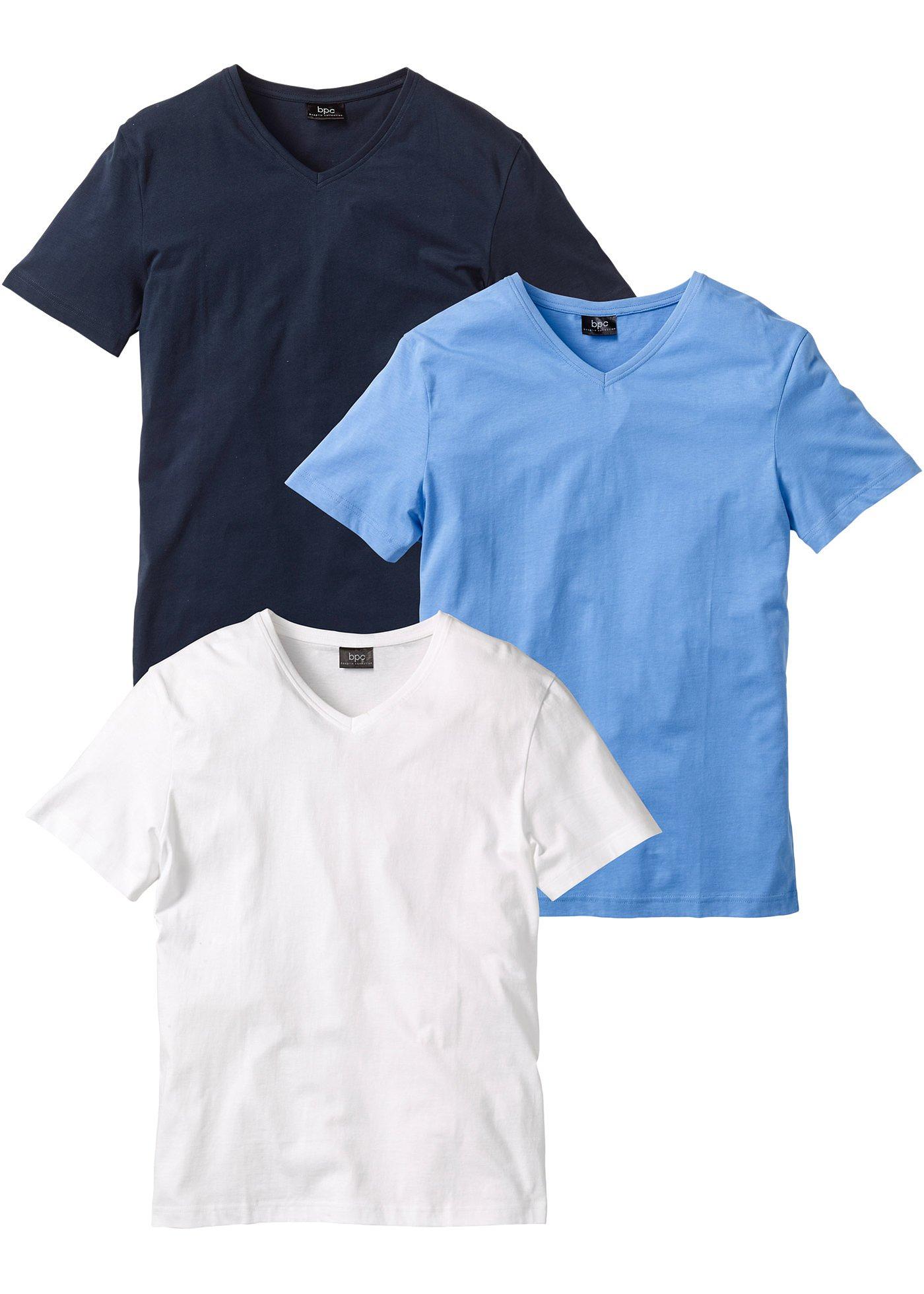 Lot de 3 T-shirts col en V