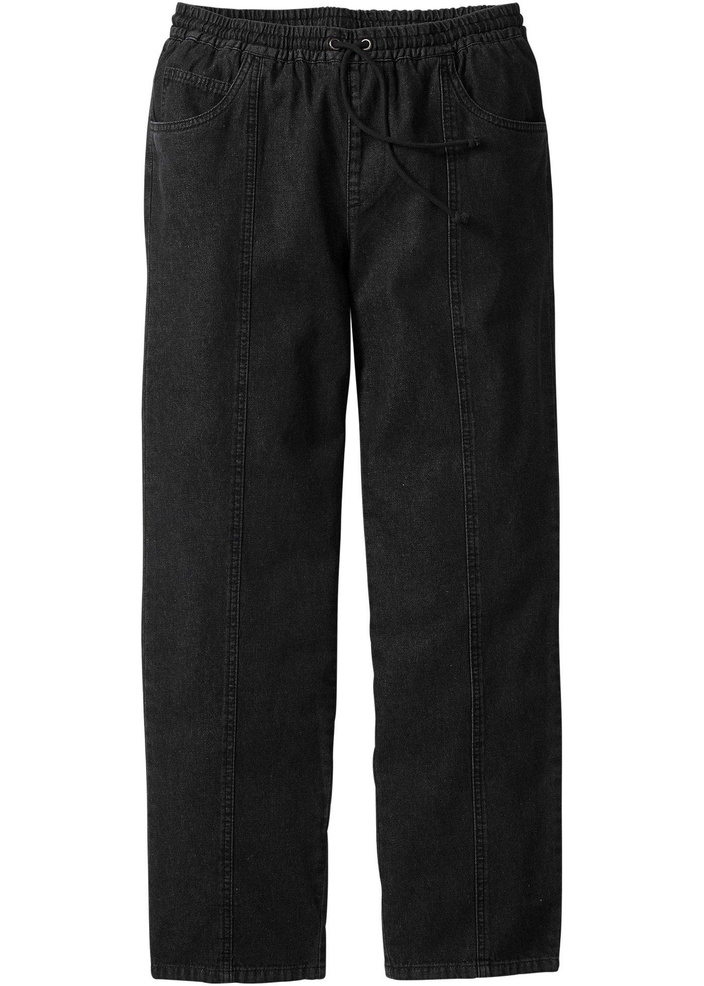 Pantalon taille extensible Classic Fit, Straight