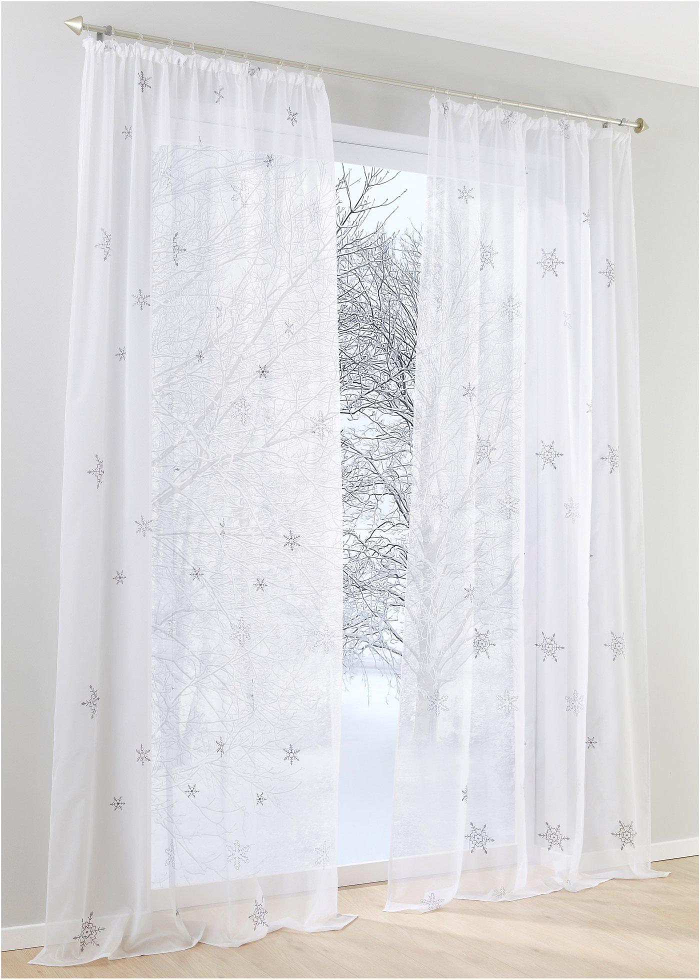 Voilage transparent à broderie (1 pce.)