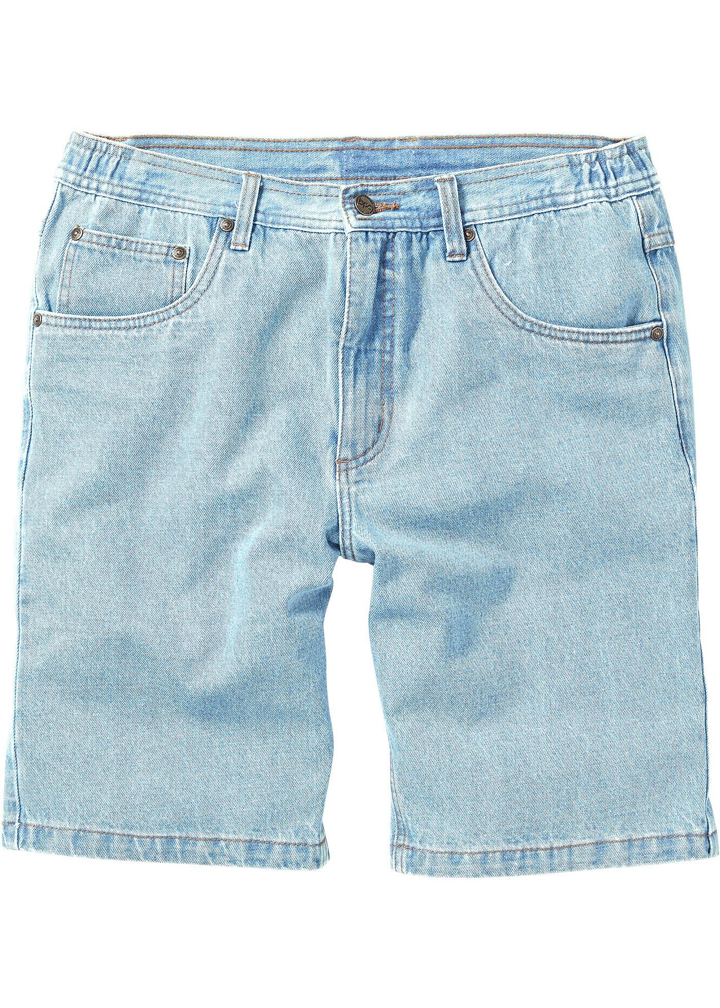 Bermuda en jean avec taille extensible sur les côtés Classic Fit