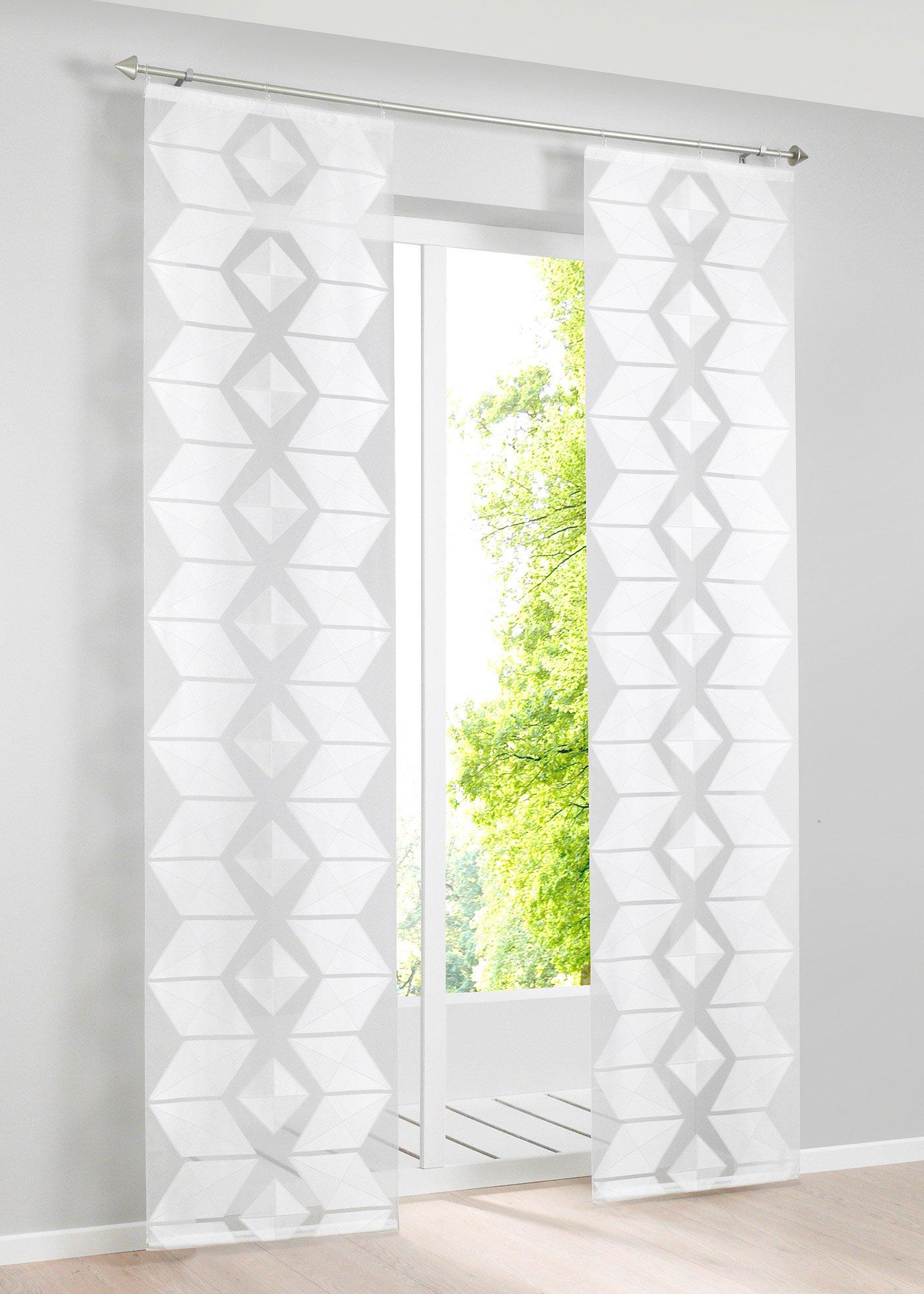 Panneau coulissant à motif graphique (1 pce.)