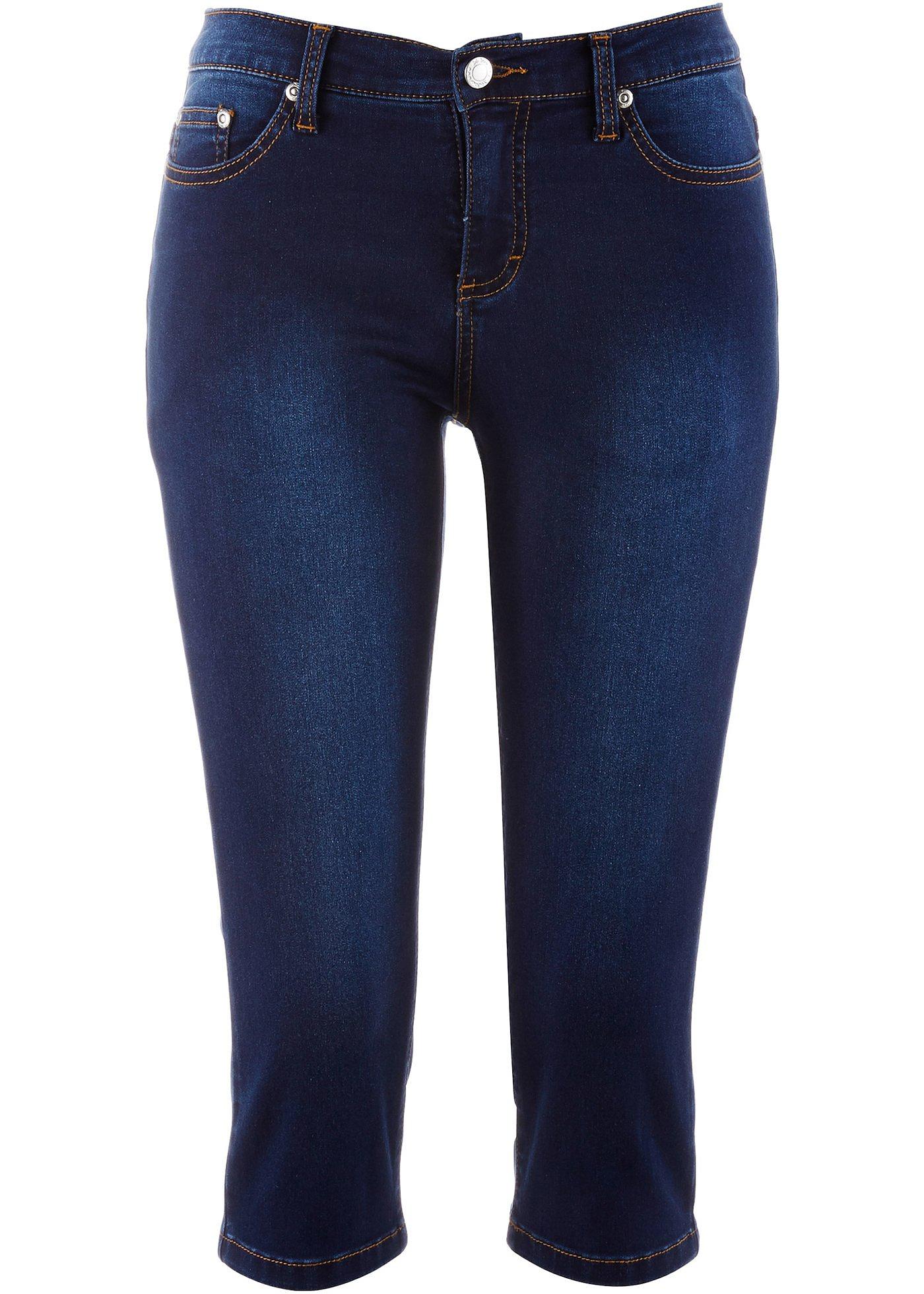 Corsaire en jean sculptant super stretch, Skinny Fit