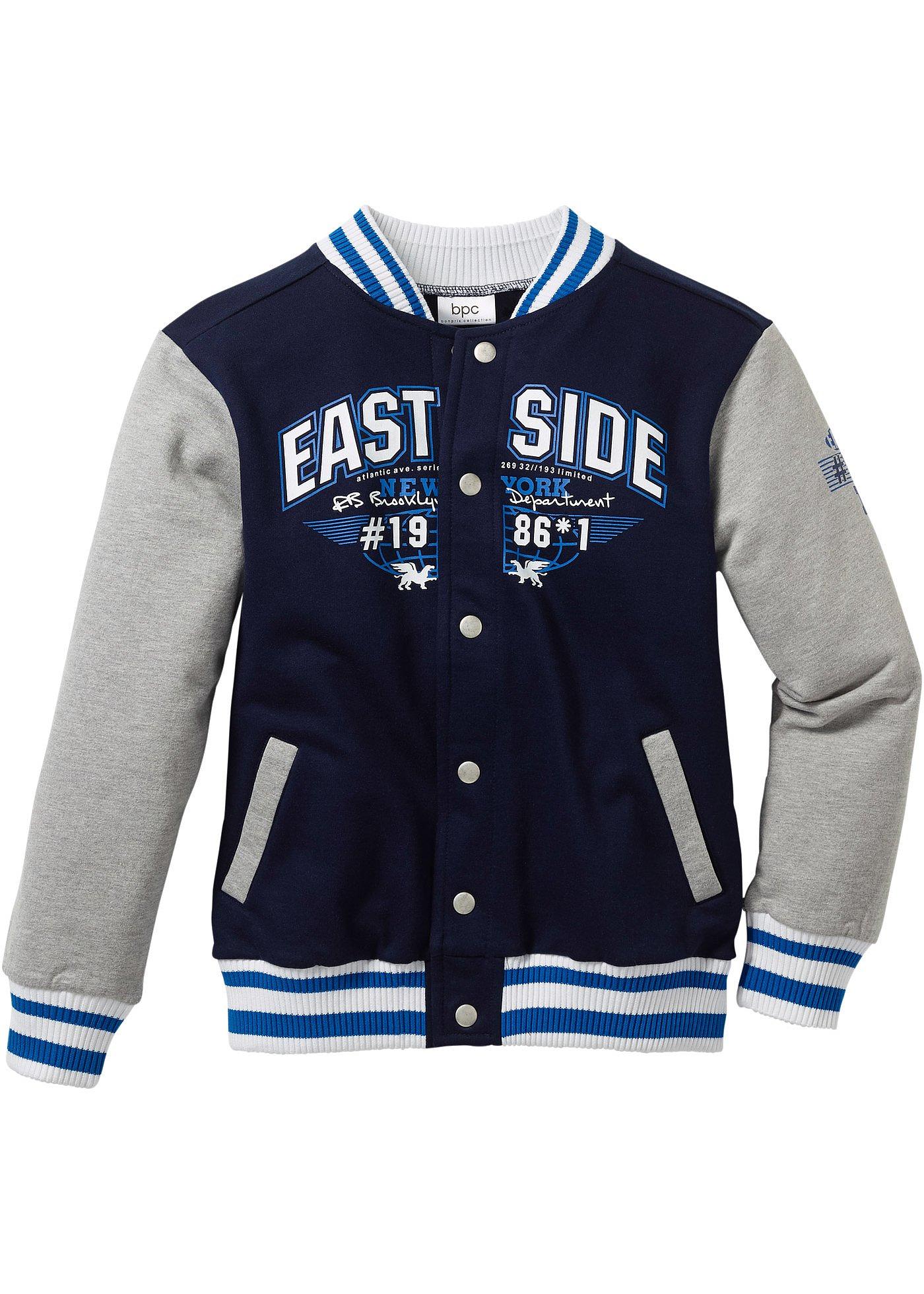 Image de Blouson sweat-shirt style Campus garçon en coton