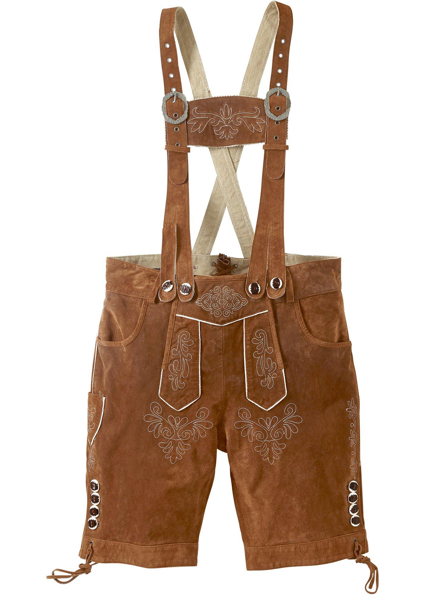 Culotte courte bavaroise en cuir