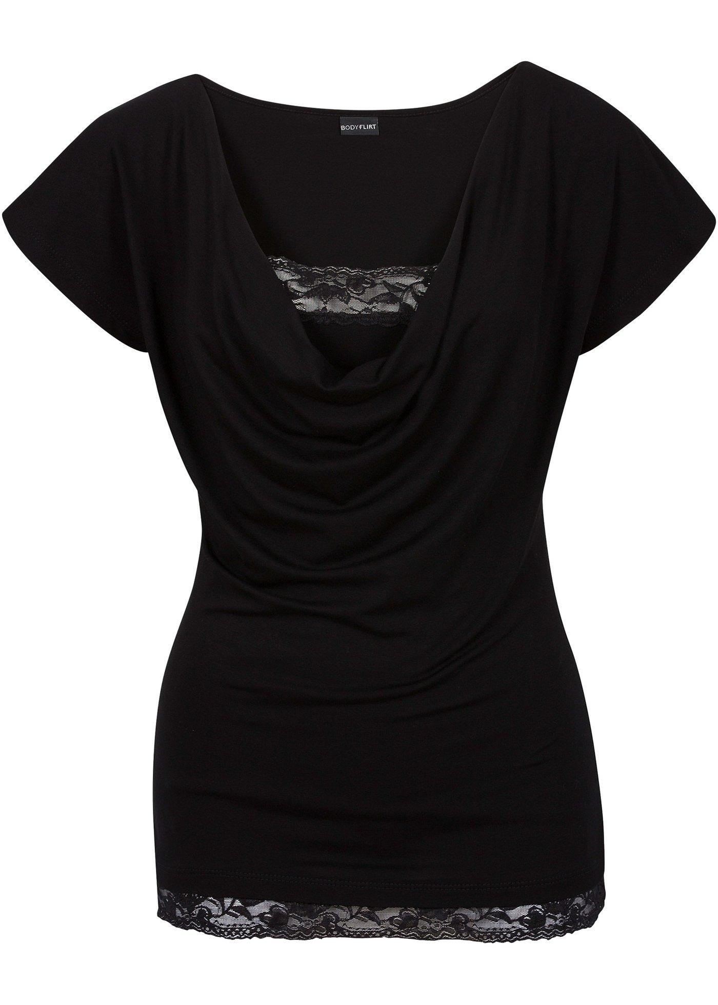 T-shirt avec dentelle