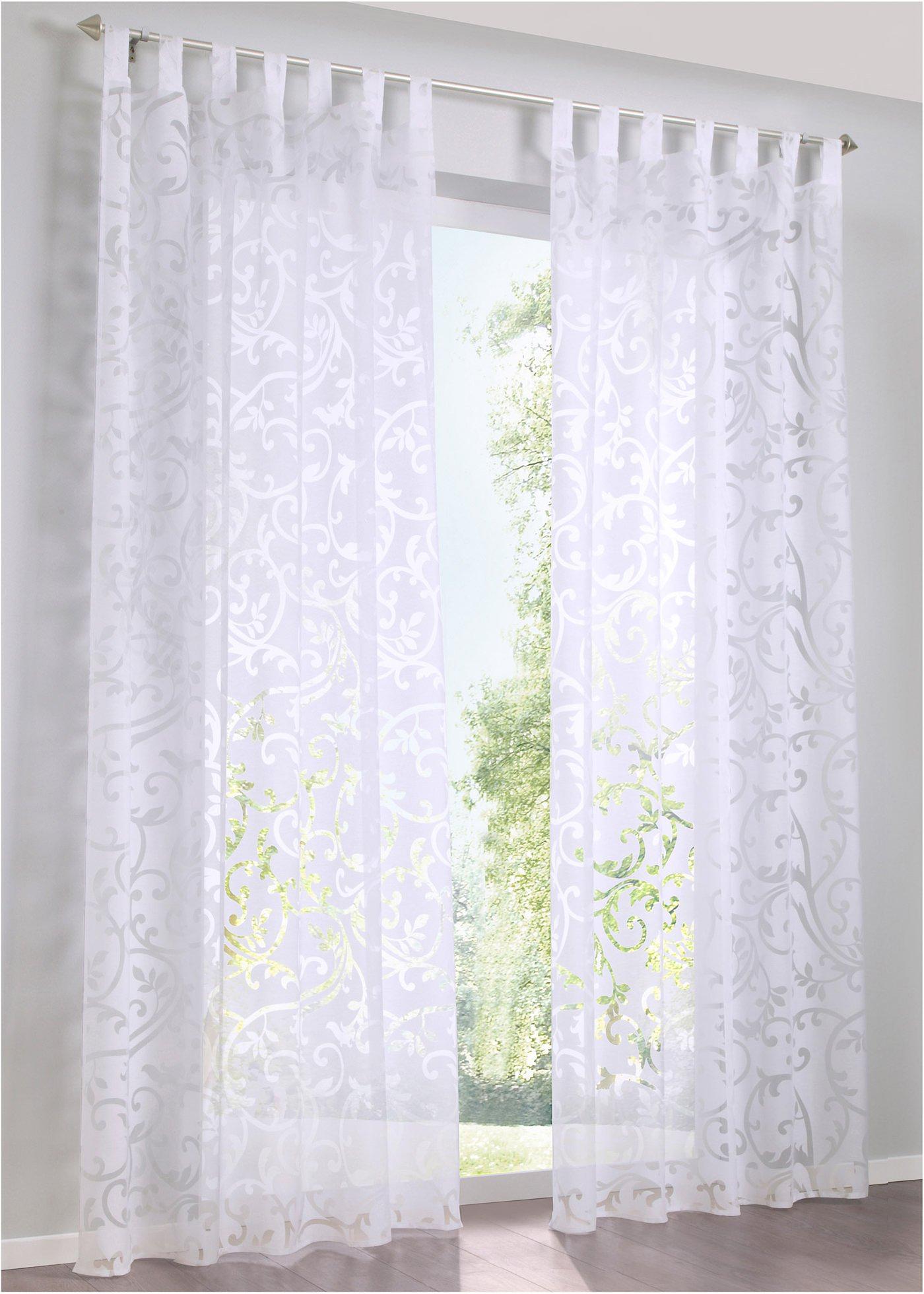 Voilage en dévoré motif sarment (1 pce.)