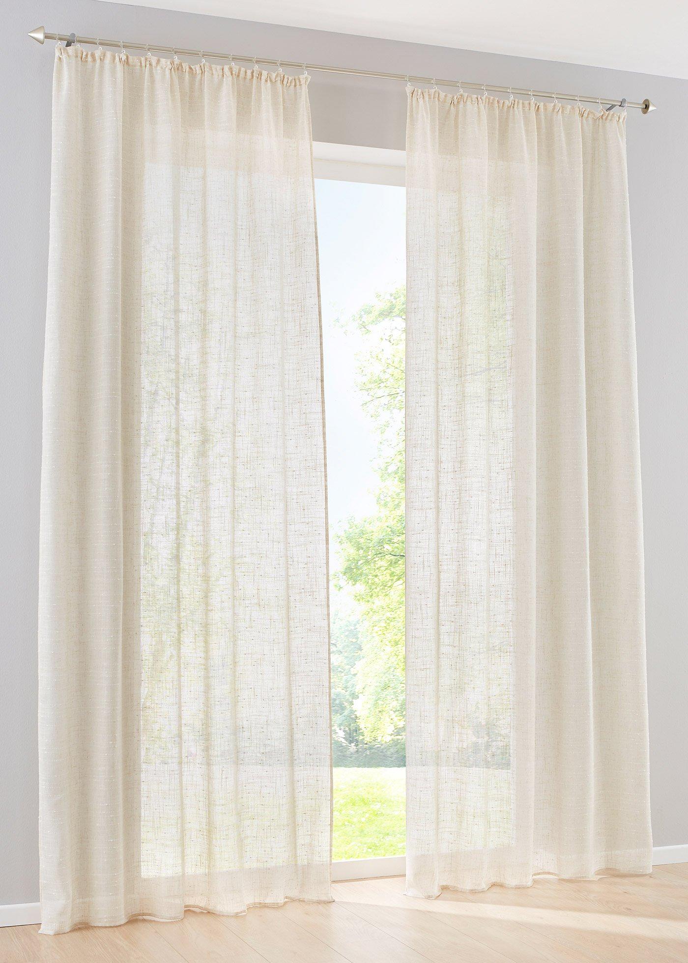 Voilage effet Lin (1 pce.)