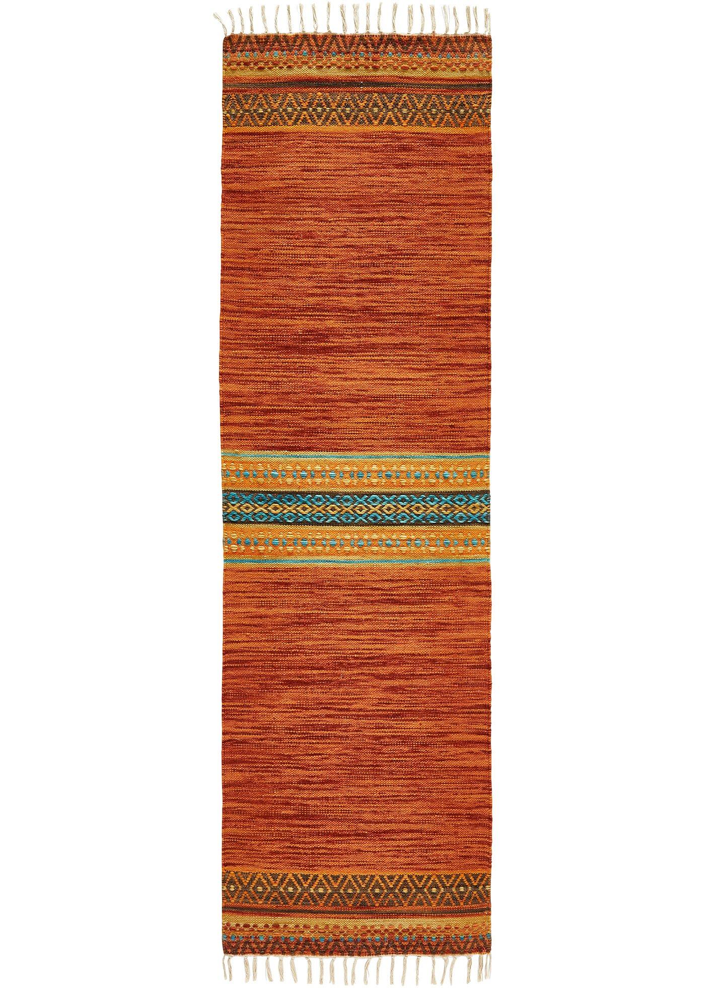 Tapis kilim à franges
