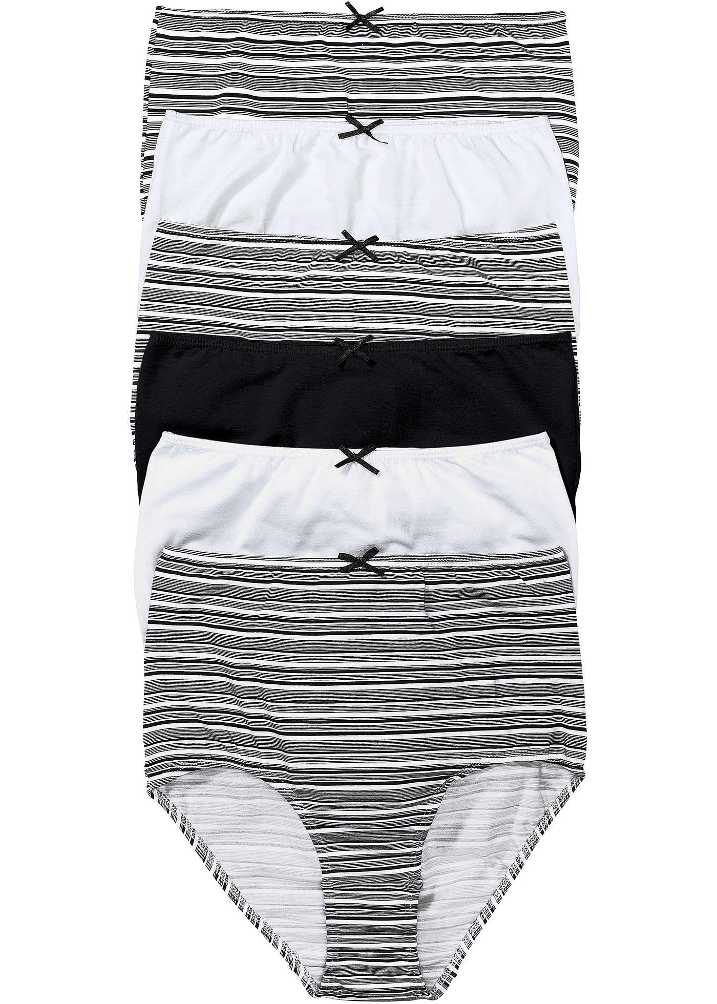 Lot de 6 slips taille haute