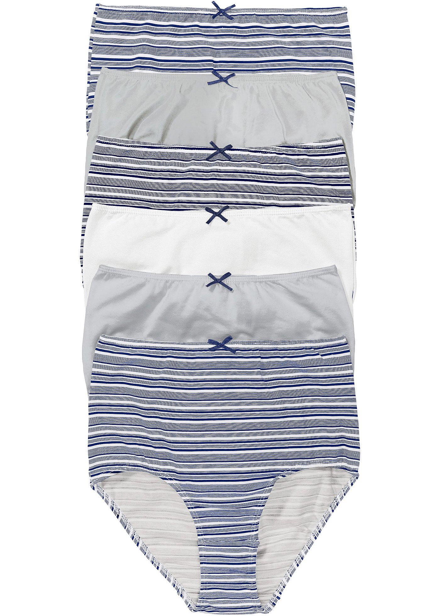 Lot de 6 slips taille haute