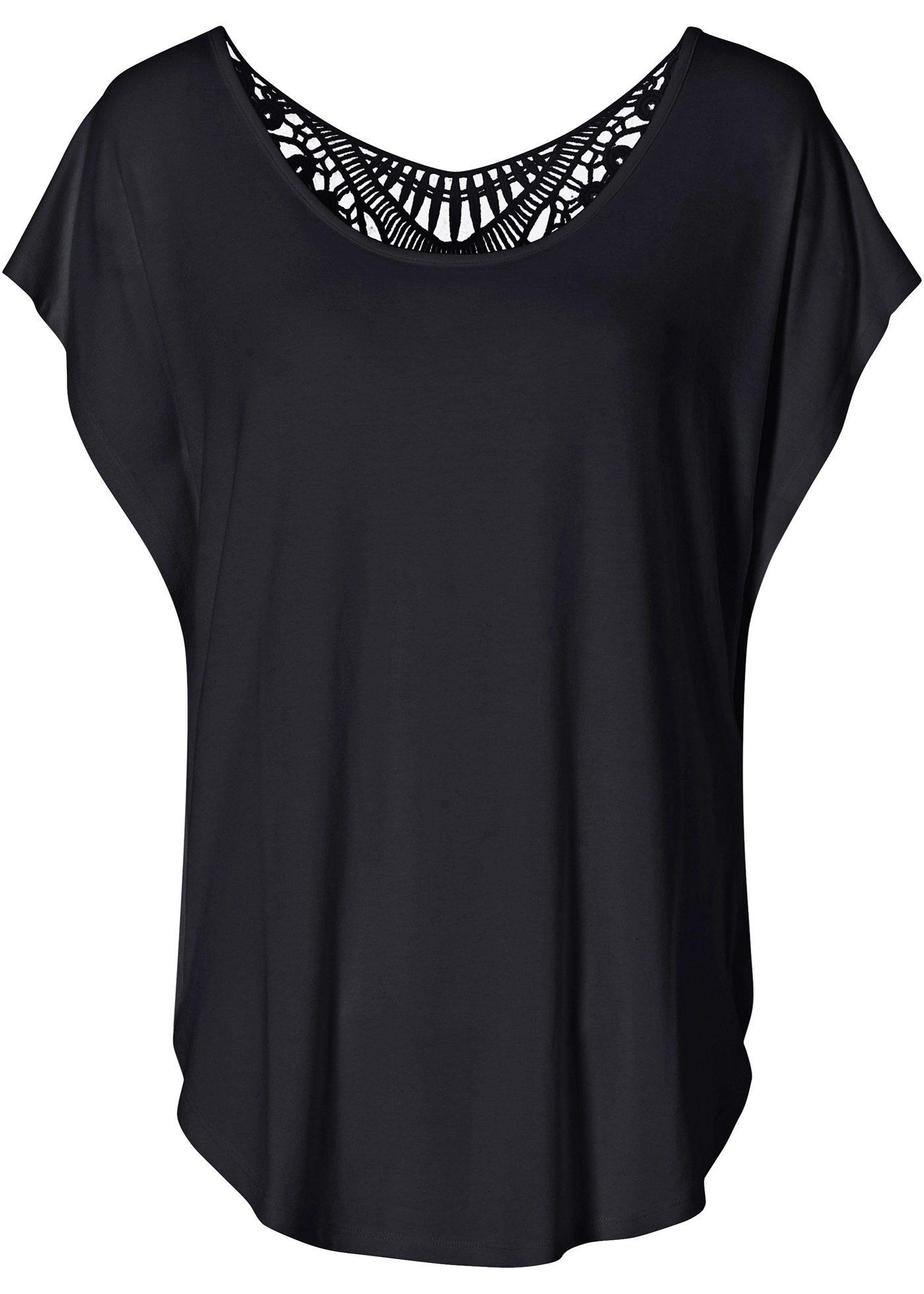 T-shirt à empiècement crochet