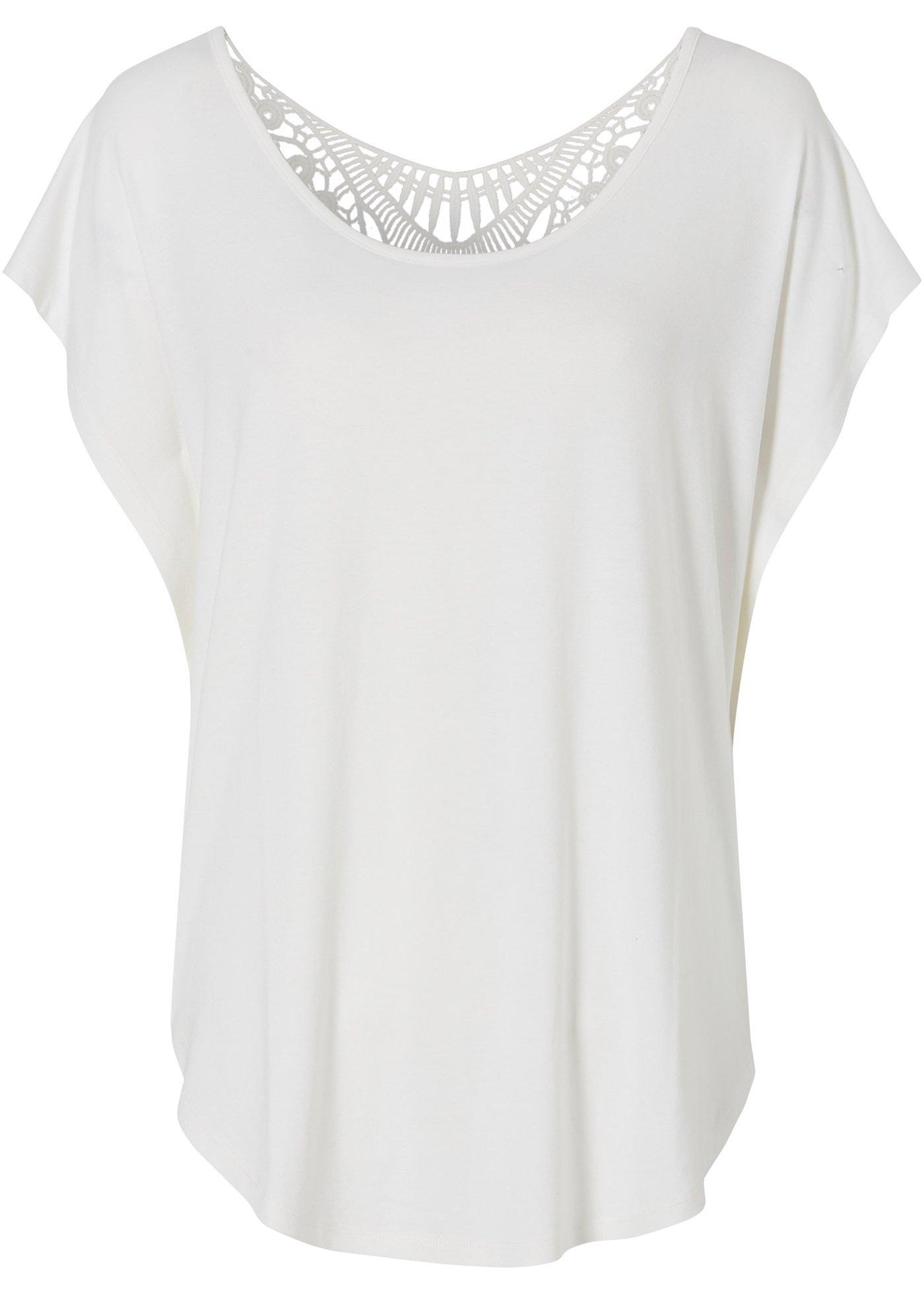 T-shirt à empiècement crochet