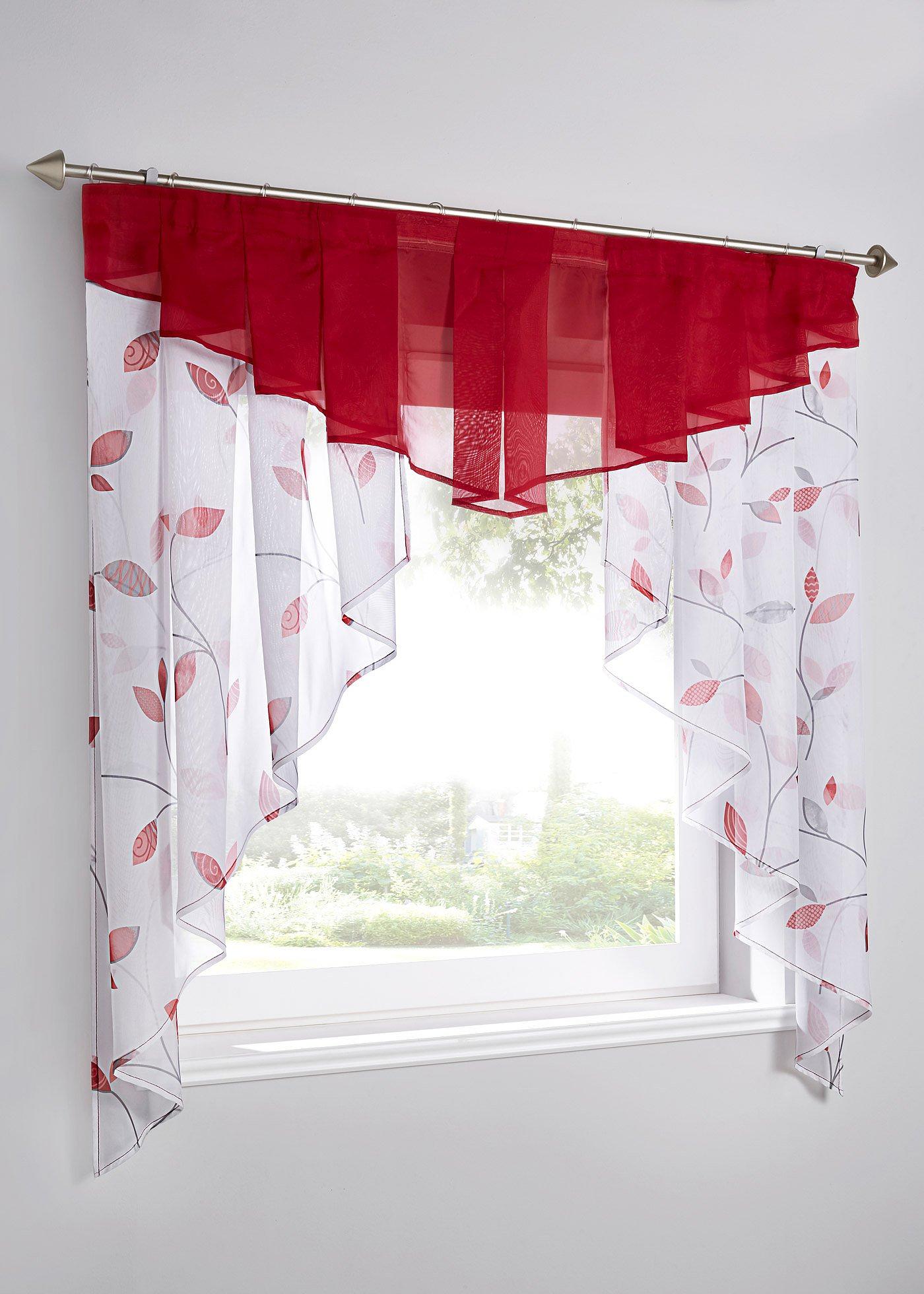 Petit vitrage imprimé végétal