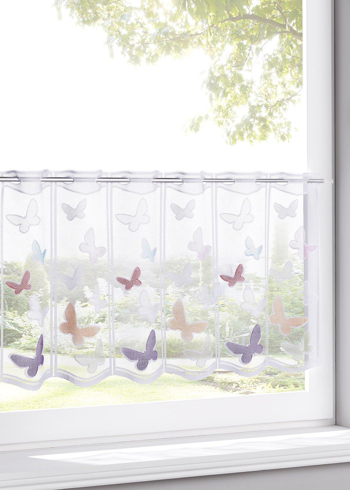 Brise-bise jacquard avec papillons