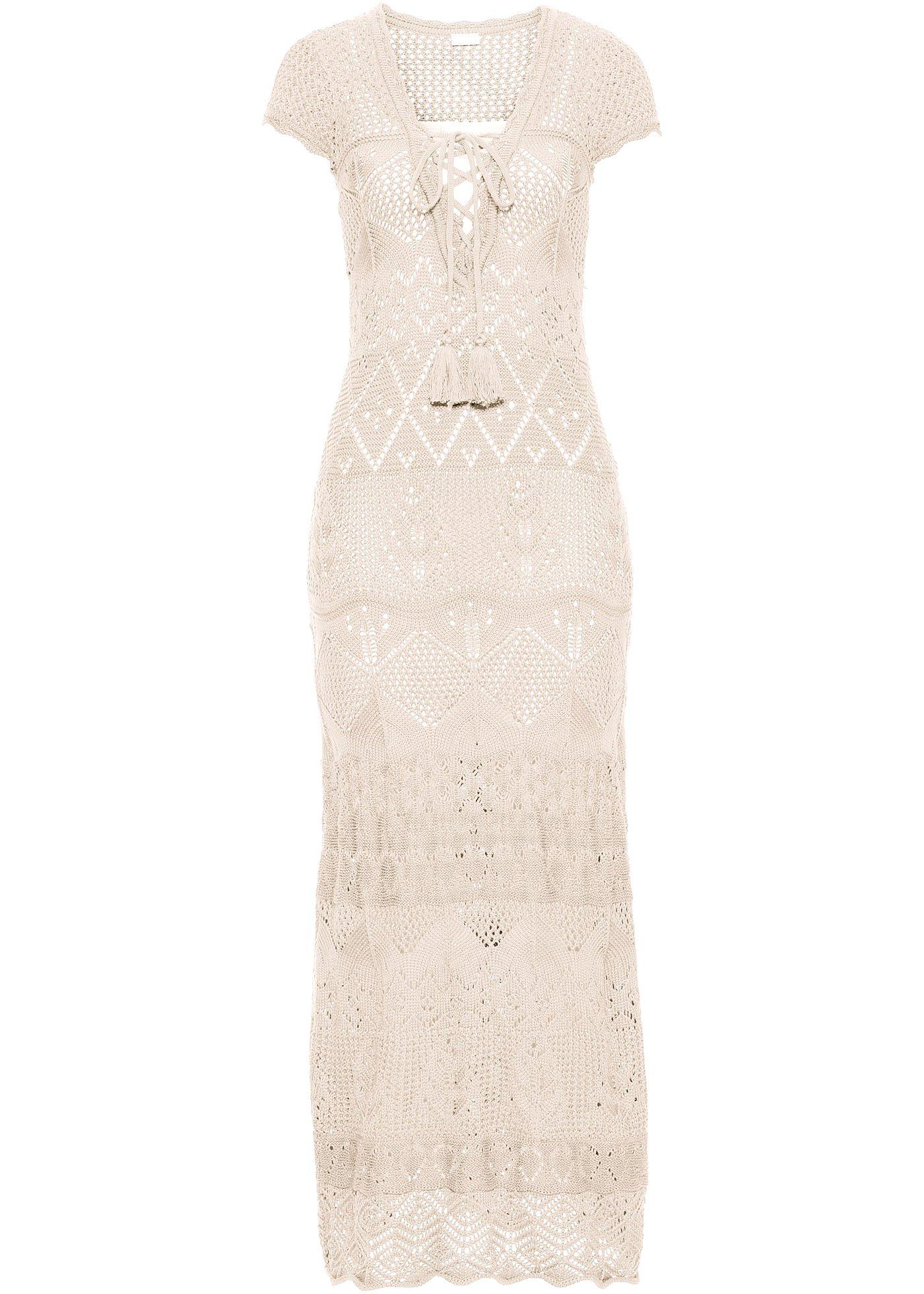 Robe en maille en taille courte