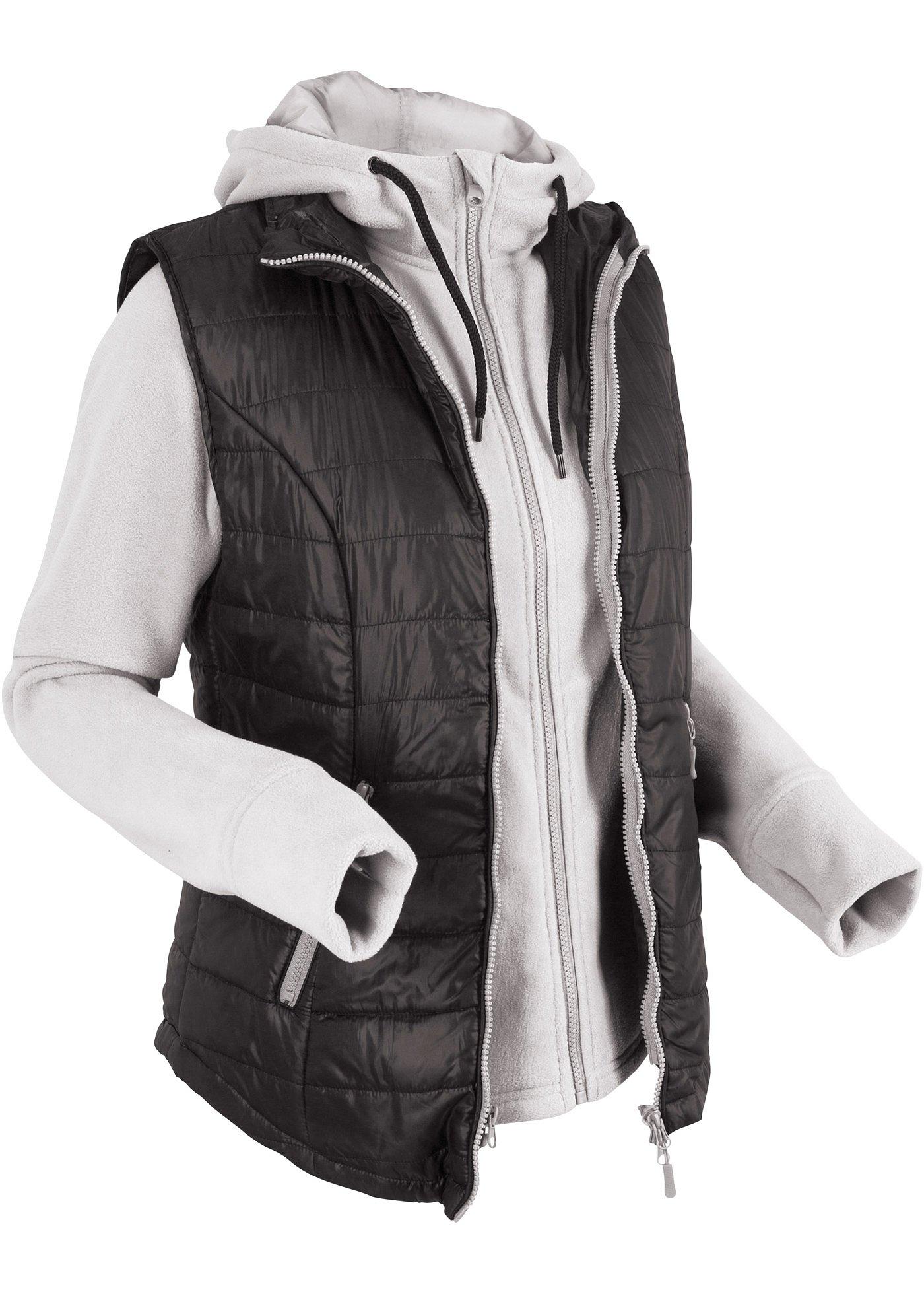 Gilet outdoor 3en1 avec veste en polaire intégrée