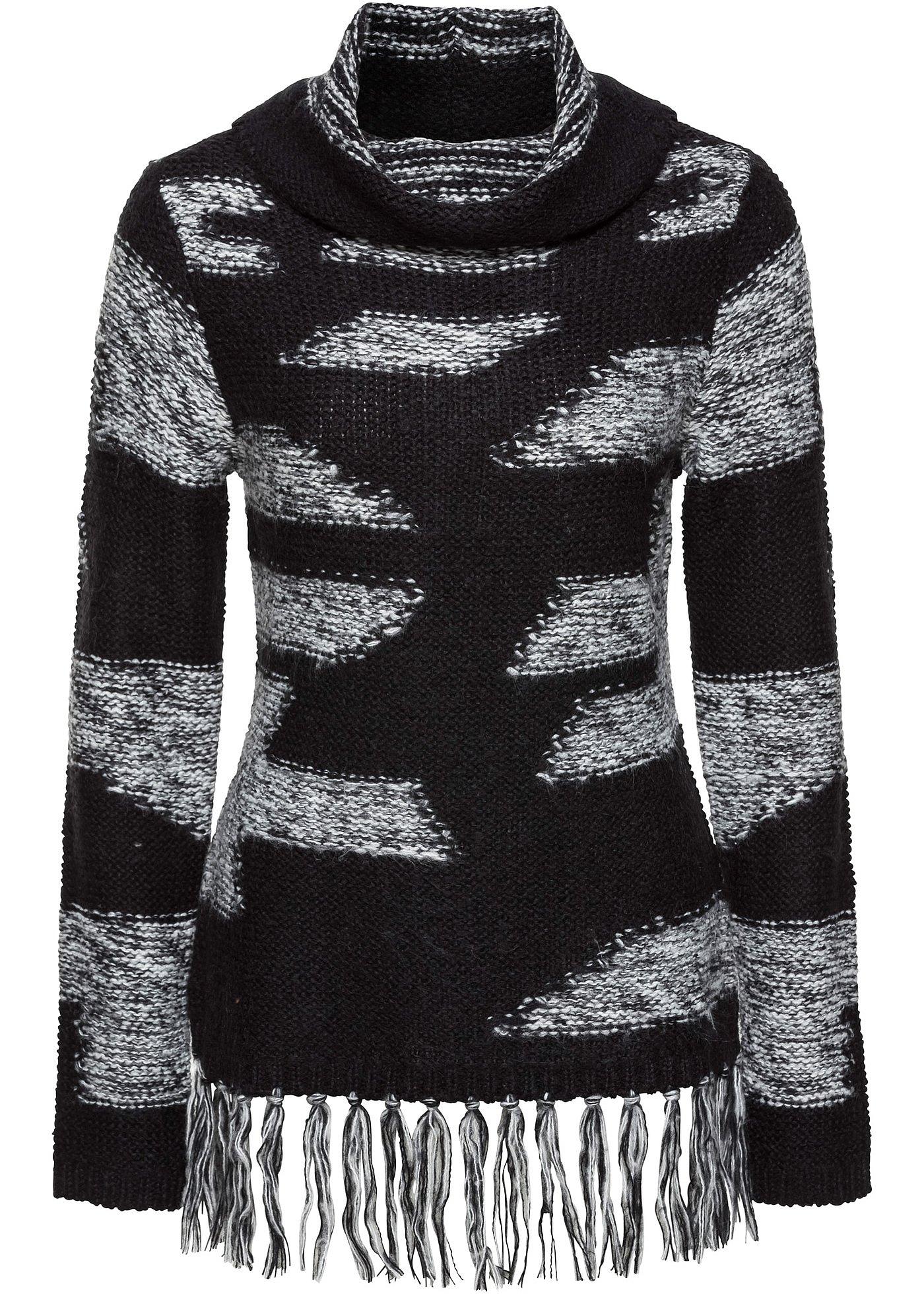 Pull en maille avec franges