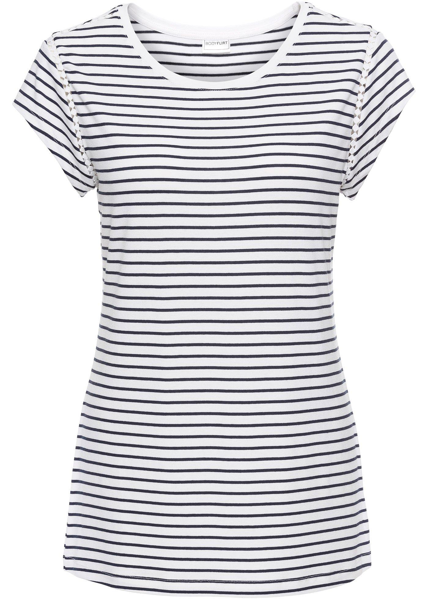 T-shirt à empiècement dentelle