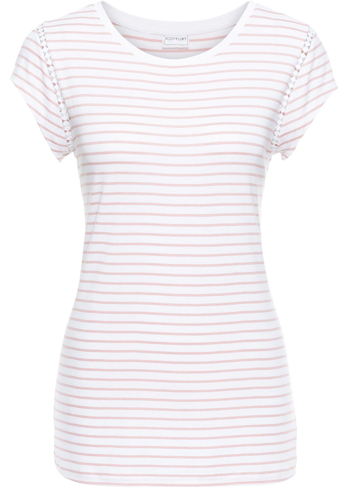 T-shirt à empiècement dentelle