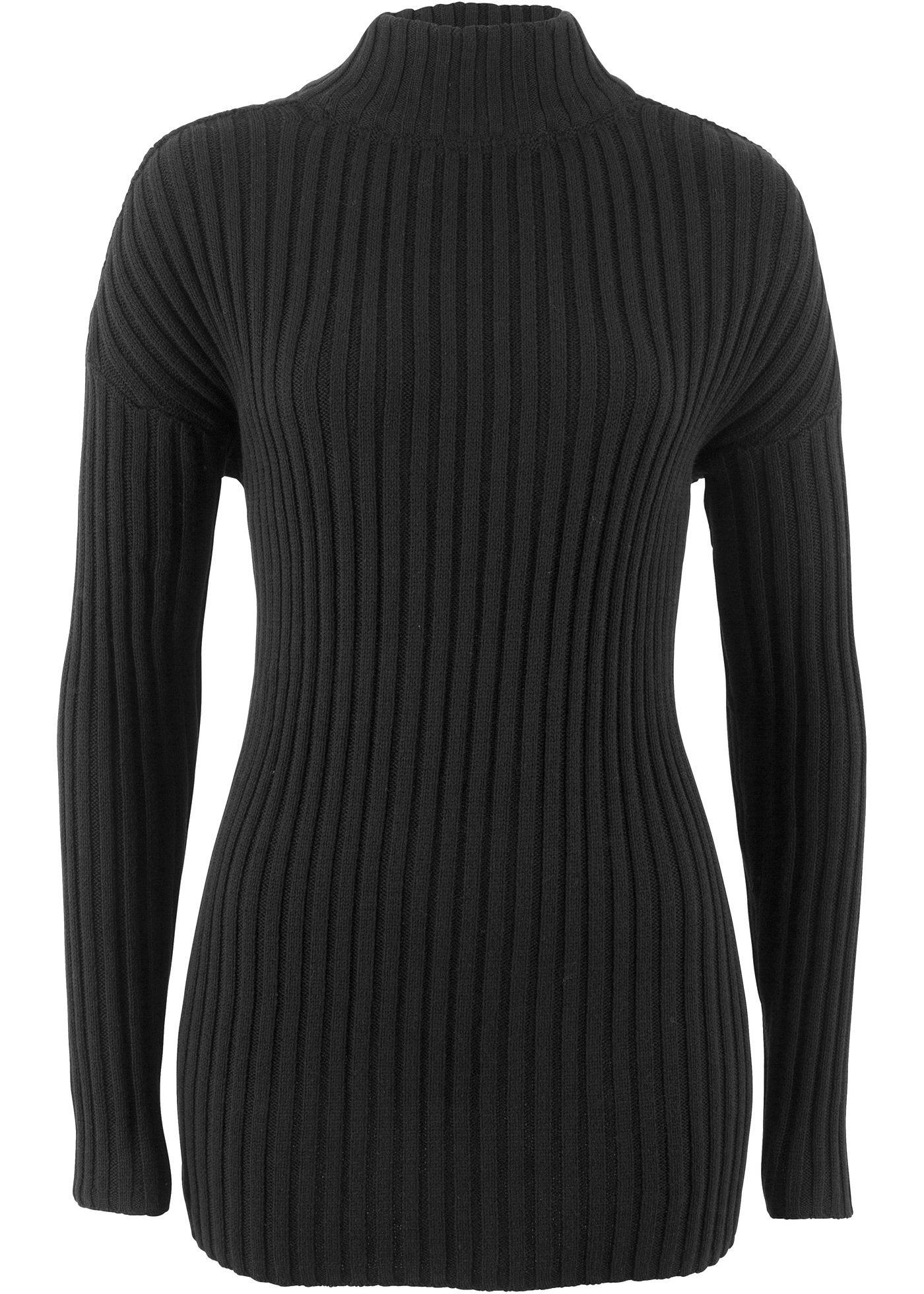 Pull coton à col haut